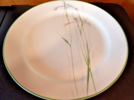 1# Corelle Shadow Iris 7 1/4&quot; Desert, Salad Plates White Purple Iris Gre... - £2.56 GBP