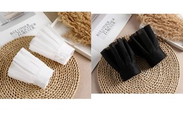 2 pcs / Off White, Black / Fake Wrist Cuffs / Lolita Fake Cuffs SC019 - £7.11 GBP