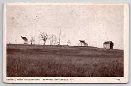 Saratoga Battlefield NY General Poor Headquarters New York Postcard C38 - £13.50 GBP