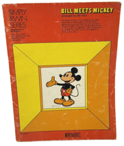 VTG 1976 Simply Irwin Series Bill Meets Mickey Mouse All Organs Lyrics Disney - £14.02 GBP