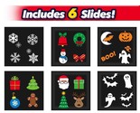 Star Shower Slides Only Show 6 Slides Holiday Celebration, Christmas, Ha... - $22.32