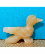 Tiny vintage carved alabaster duck figurine made in Mexico - $10.00