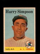 1958 Topps #299 Harry Simpson Vg+ Yankees *NY9229 - £3.87 GBP