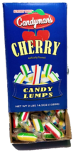 Candyman&#39;s Individually Wrapped Hard Candy Cherry Lumps, 120 Display Box, 2 LBS - £27.51 GBP