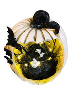 Spooky Pumpkin Ghost Scene Light Up Decoration. -9 In Batteries Not Incl... - £69.38 GBP