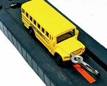 Metal Big Yellow School Bus Diecast Custom Key chain ring Driver Gift Sc... - $10.77