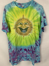 Vintage Mike Dubois T Shirt Sun Tie Dye 1987 Single Stitch Grateful Dead USA 80s - £93.71 GBP