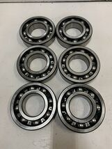 6 NTN Bearings 6316C3 Deep Groove Radial Ball 80mm Bore ID 170mm OD 39mm... - $439.22