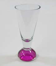 I) Fuchsia Purple Pink Cordial Liqueur Liquor Shot Glass 4-1/4&quot; - £3.88 GBP
