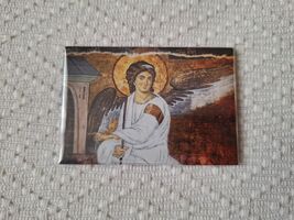 Serbian Christian Orthodox Metal Magnet Icon of White Angel for Fridge - $17.99