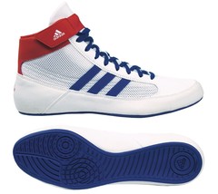 Adidas | BD7129 | HVC 2 Adult | White Royal Red Wrestling Shoes | All Sizes - £45.61 GBP