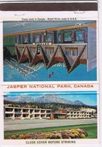 Matchbook Cover Jasper National Park Astoria Motor Inn Andrew Motor Lodge - £1.12 GBP