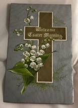 Vintage Easter Holiday Postcard Religious Cross - £7.82 GBP