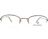 Brooks Brothers Eyeglasses Frames BB267 1191 Brown Oval Half Rim 46-20-135 - £52.30 GBP