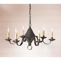 6 Arm Concord Chandelier in Kettle Black Tin - £262.09 GBP