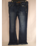Maurices Women&#39;s Distressed Whiskered Embroidered Bootcut Jeans Size 9/1... - $27.31 CAD