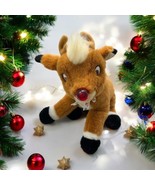 RUDOLPH THE RED NOSED REINDEER PLUSH STUFFED ANIMAL-Defect-Does not make... - $18.80