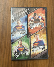 Superman Superman II Superman III  &amp; IV 4 DVD Set 4 Film Favorites - £12.56 GBP