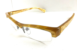 New Vintage ALAIN MIKLI AL 0831 0014 48mm Yellow Women&#39;s Eyeglasses Frame - £235.35 GBP