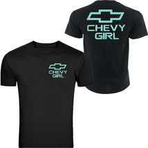 Mint Chevy Girl Black Front &amp; Back S - 5XL T-Shirt Tee - $15.21