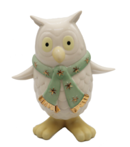 Lenox Holiday Bobbles winter owl figurine bobble head - $24.99