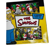 The Simpsons Christmas Light Set ~ 10 Light Covers ! (&amp; Lights) 2003 Kurt Adler - £15.38 GBP