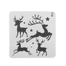 Layering Paper Card Stamp Wall Painting Christmas Hollow Stencils Embossing Scra - £7.01 GBP