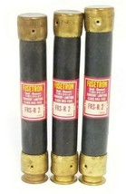 LOT OF 3 COOPER BUSSMANN FRS-R-2 FUSETRON DUEL-ELEMENT FUSES FRSR2 - £17.21 GBP