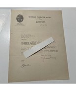 Morrogh Insurance Agency Beaumont Tx Letter 1935 to State Texas State Rep  - $981.91 MXN