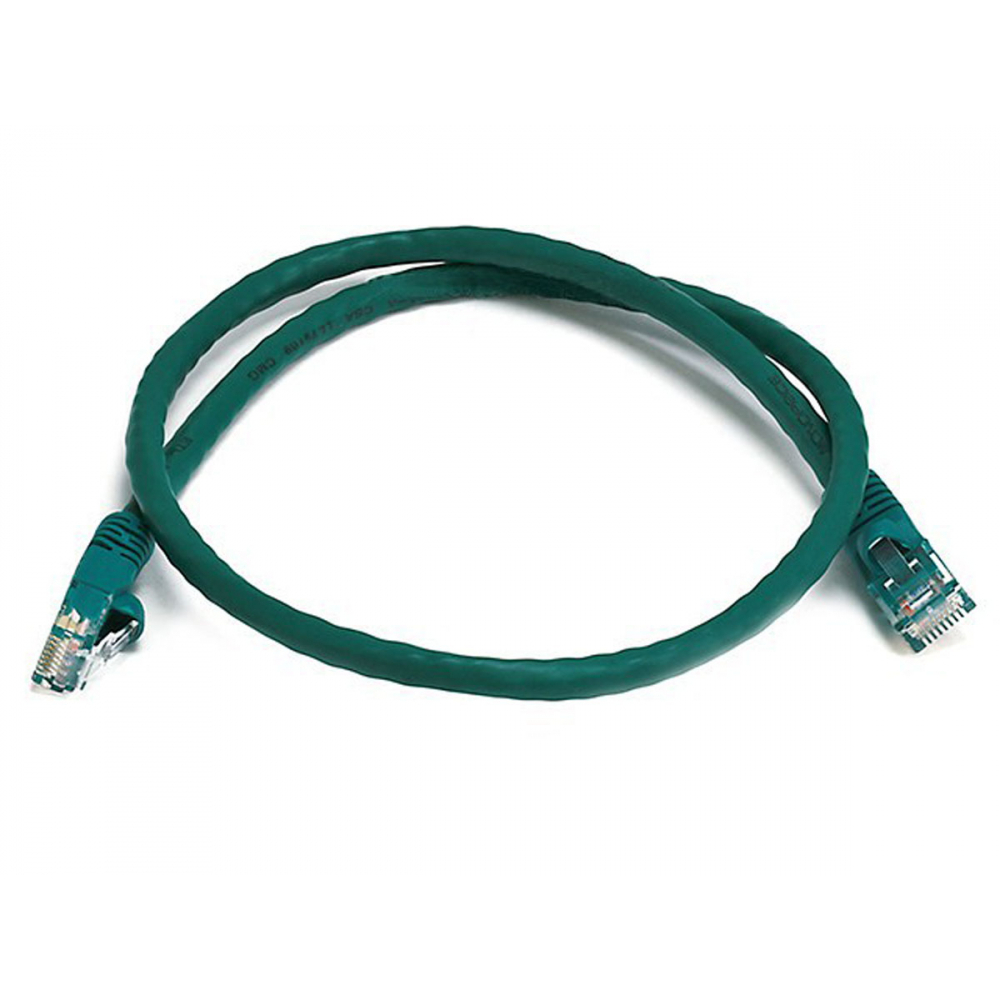 Monoprice 3421 CAT6 24AWG UTP ETHERNET NETWORK PATCH CABLE_ 2FT GREEN - $22.60
