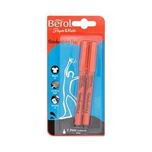 Berol Handwriting Pen Clip Cap Medium Nib 0.6mm - Black (Pack of 2)  - $5.00