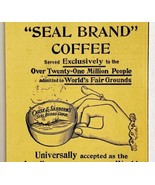 Chase &amp; Sandborn Seal Brand Coffee 1894 Advertisement Victorian Beverage... - £11.96 GBP