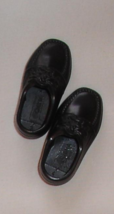 Black dress shoes w moulded laces ft 70s 80s 90s vintage Ken dolls w vin... - $10.99