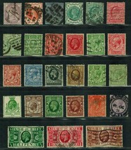 GREAT BRITAIN Used early lot of 27 stamps Postage (1881-1935) - £13.59 GBP
