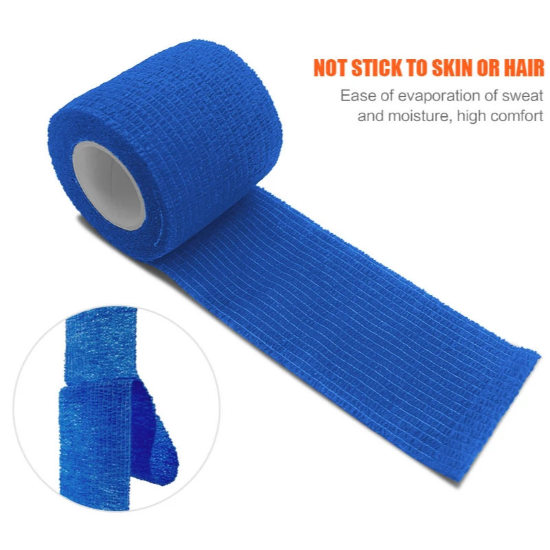 Sporting 1/6/10/15Pcs 4.8m Black Sporting Self Adhesive Elastic Bandage Wrap Tap - £23.90 GBP