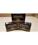 AFRICAN FORMULA BLACK SOAP 3.5 Ounce SHEA BUTTER &amp; ALOE VERA (3-PACK) - £3.88 GBP