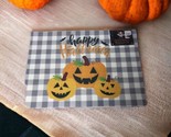 Hallow Home Placemats Home Decor Set of 6 -13” x 19” Happy Halloween Pum... - $14.84