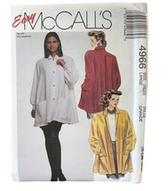 McCalls 4966 Sew Pattern Misses Tent Blouse Button Front Pockets Size 18-20 - £6.92 GBP