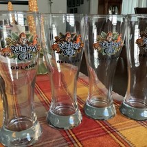 4 RainForest Cafe Pilsner Glass Orlando Animal Kingdom 2 Dark Palm 2 Gre... - €21,49 EUR