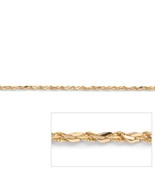 WOMENS MENS 14K GOLD TORNADO 24&quot; NECKLACE CHAIN FREE WORLDWIDE SHIPPING - £475.47 GBP