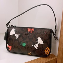 NWT Coach X Peanuts Nolita 19 In Signature Canvas With Snoopy Presents P... - $197.01