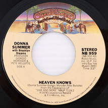 Donna Summer – Heaven Knows / Only One Man - 45 rpm Santa Maria Pressing NB 959 - £6.07 GBP