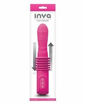 THE DEEP STROKER BY INYA RECHARGEABLE THRUSTING SILICONE DILDO VIBRATOR - $64.34