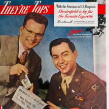 1947 Chesterfield Cigarettes Advertisement Petropoulos NY Giants Veteran... - $747.09 MXN
