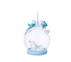 Disney Cinderella Shoe Make Your Own Magic Globe Ornament - £31.88 GBP