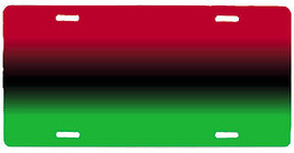 Red, Black &amp; Green License Plate - $19.89