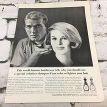 Vintage 1963 George Masters Of Hollywood Clairol Shampoo Advertising Print Ad  - $9.89