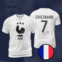 France Griezmann Three-Time Champions 3 Stars World Cup 2022 White T-Shirt - $29.99+