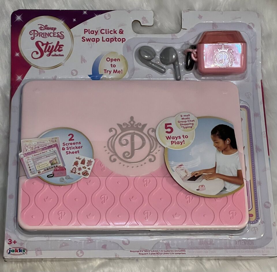 Primary image for Disney Princess Style Collection Play Click & Swap Laptop New