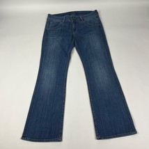 Hudson Bootcut Womens Jeans Size 30 Blue Dark Wash Stretch Flap Pockets - $37.99